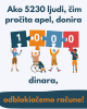 Ako 5230 ljudi, čim pročita apel, donira 1000 dinara, odblokiačemo račune!
